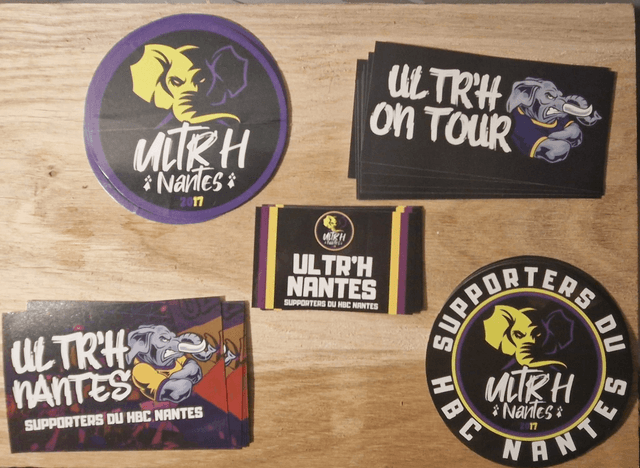 Lot de 44 Stickers ULTR&#039;H NANTES